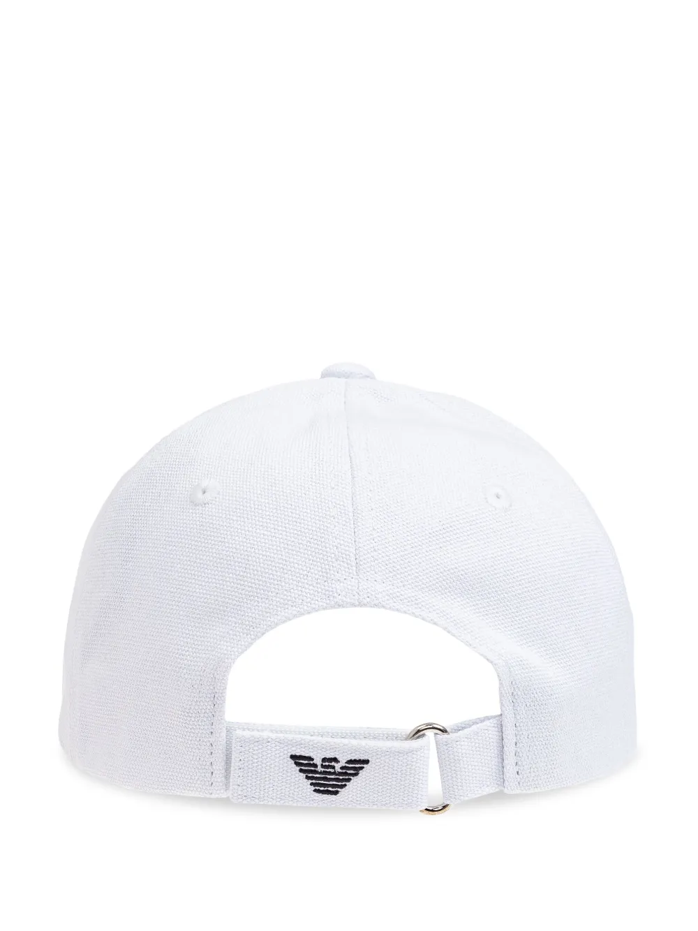 Emporio Armani logo-embroidered baseball cap - Wit