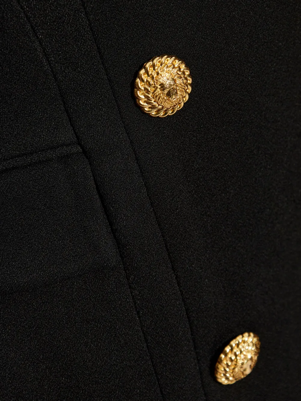 Balmain Mini-jurk met gegraveerd logo Zwart