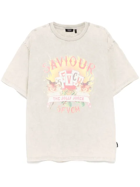FIVE CM playera con estampado gráfico