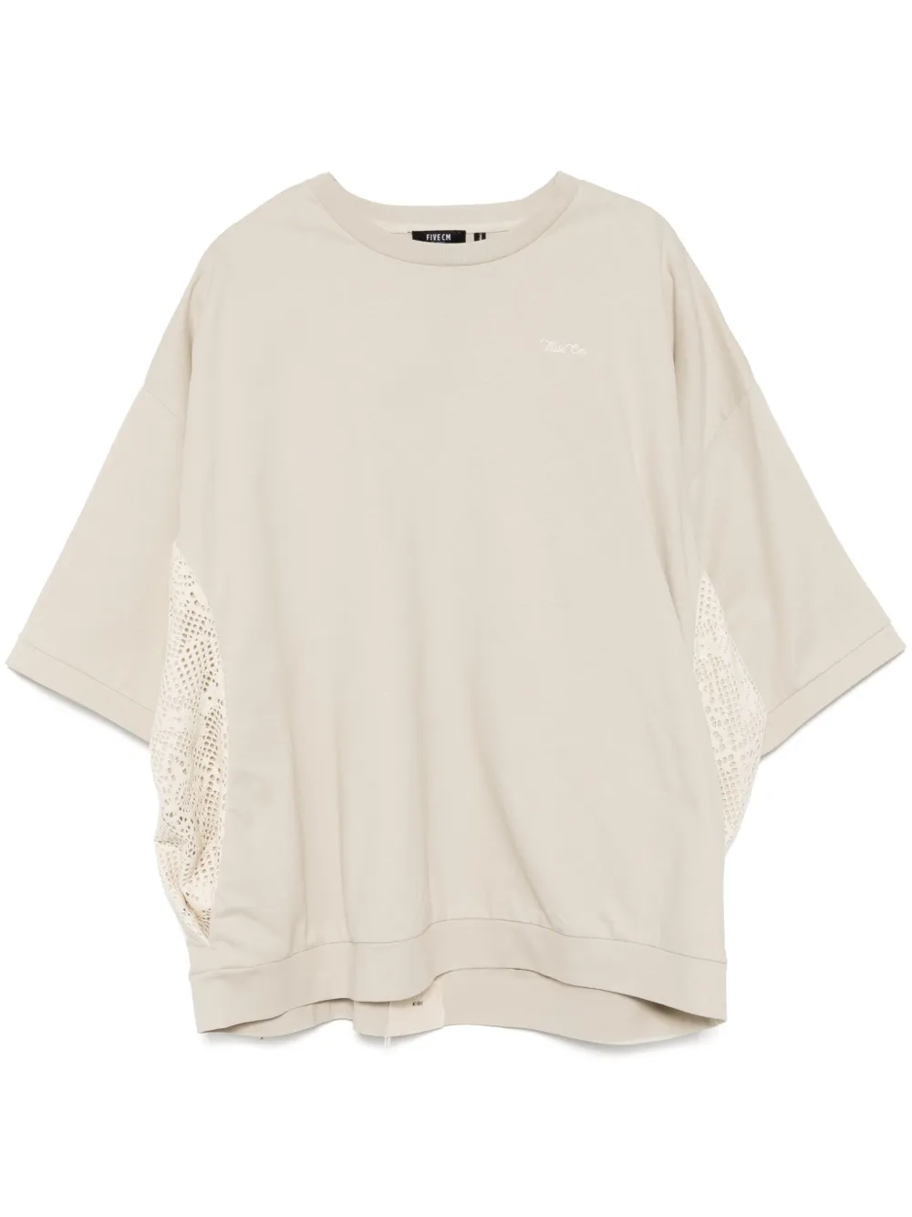 FIVE CM logo-embroidered T-shirt | Neutrals | Image 1