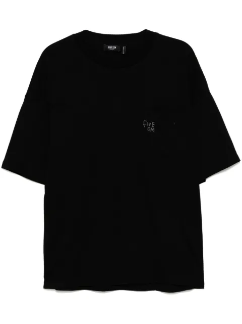 FIVE CM logo-embroidered T-shirt