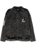 FIVE CM patchwork denim jacket - Grey