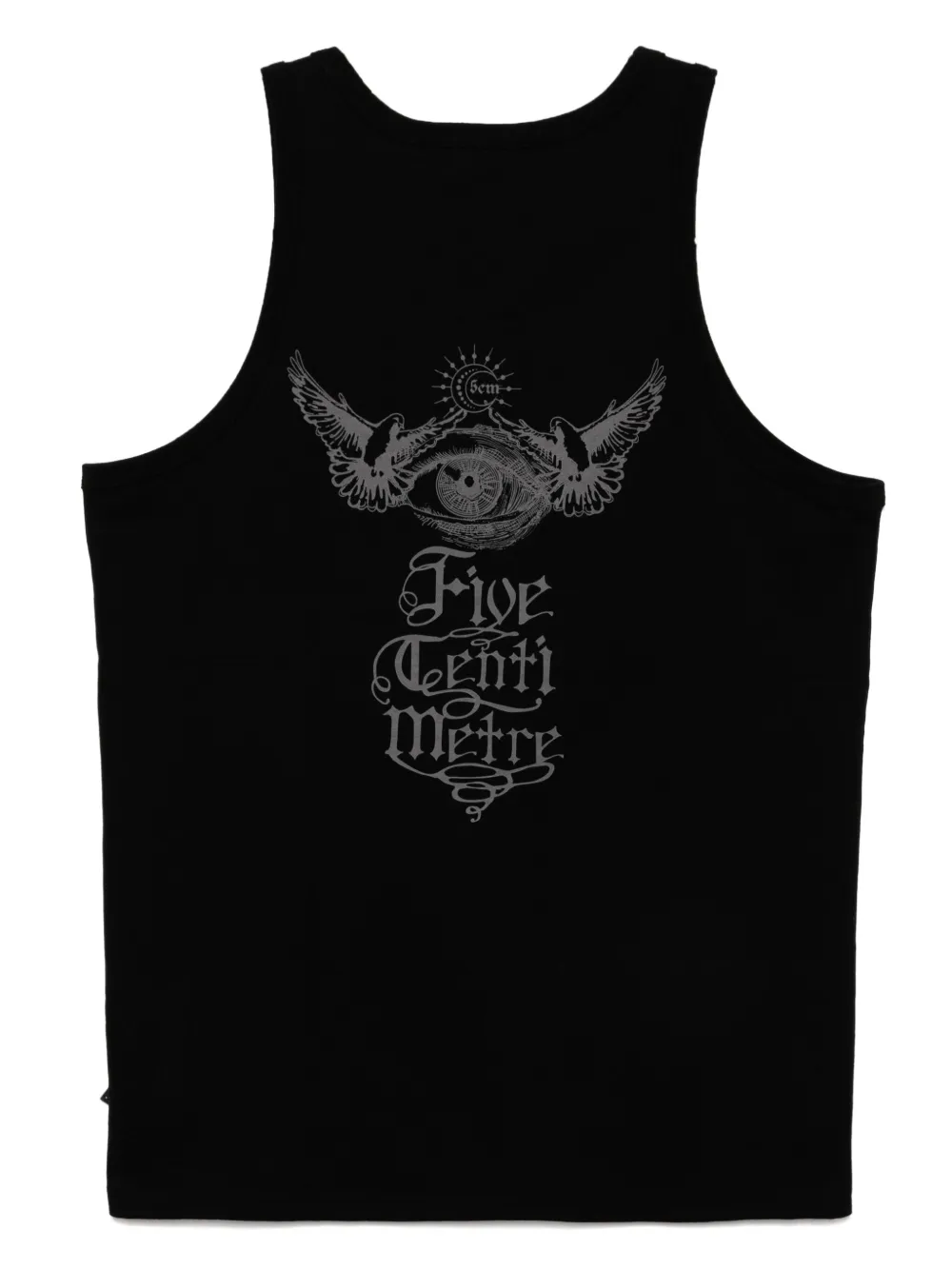 FIVE CM Tanktop met print - Zwart