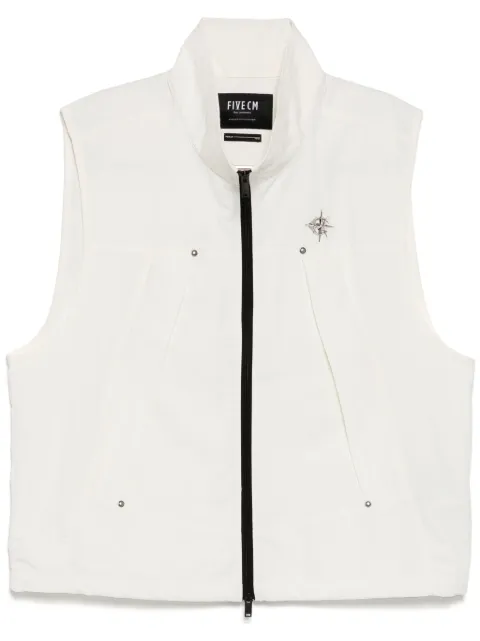 FIVE CM logo-studs gilet