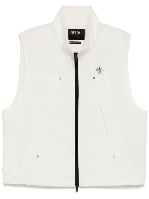 Gilet à logo clouté - FIVE CM - Modalova