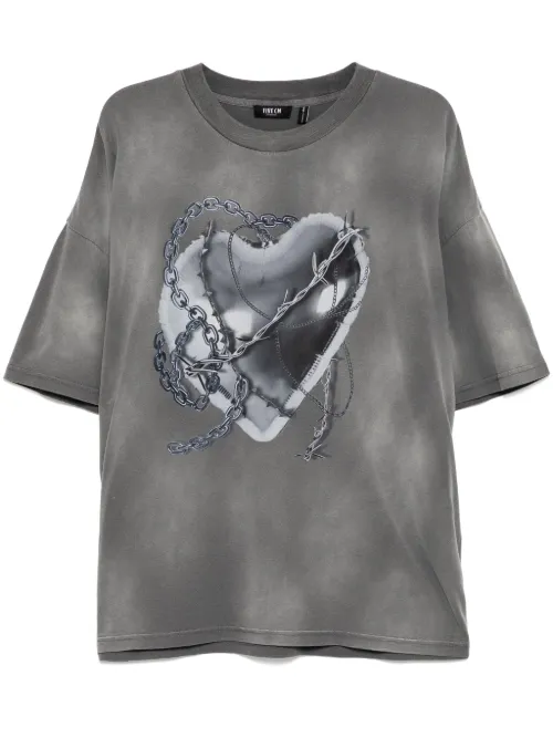 T-shirt ample à détail d'imprimé - FIVE CM - Modalova