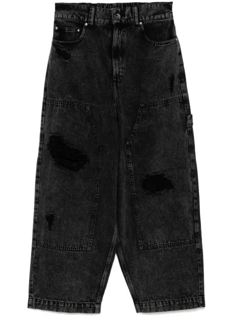 FIVE CM jeans tapered con efecto envejecido
