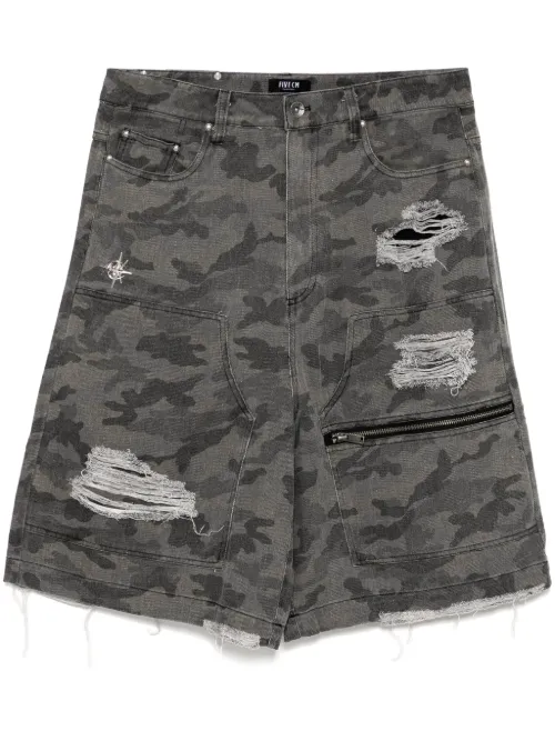 Short à imprimé camouflage - FIVE CM - Modalova