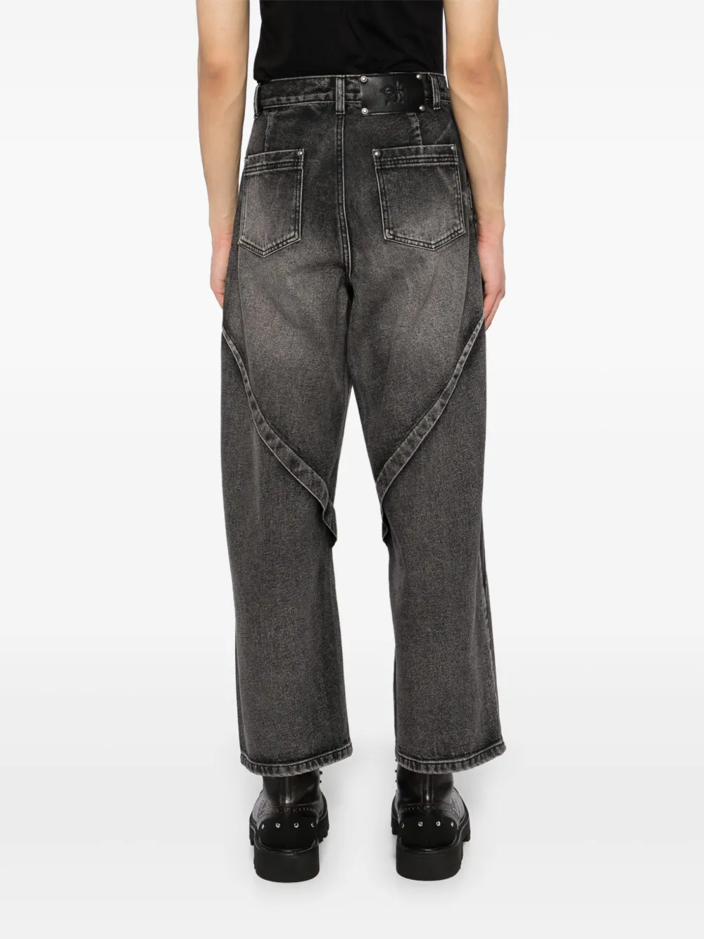 FIVE CM Jeans met toelopende pijpen Zwart