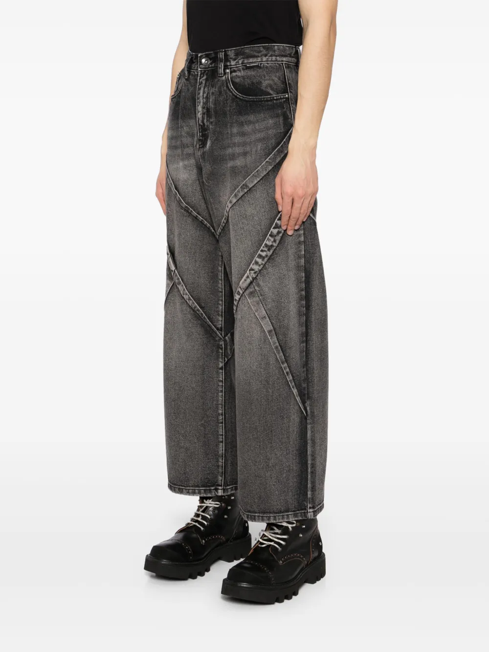 FIVE CM Jeans met toelopende pijpen Zwart