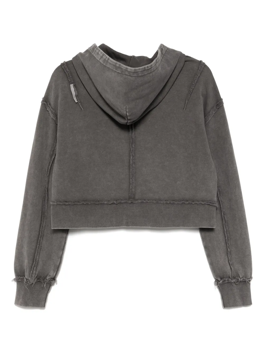 logo-embroidered cropped jacket