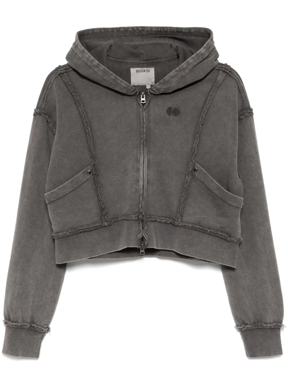 Musium Div. Logo-embroidered Cropped Jacket