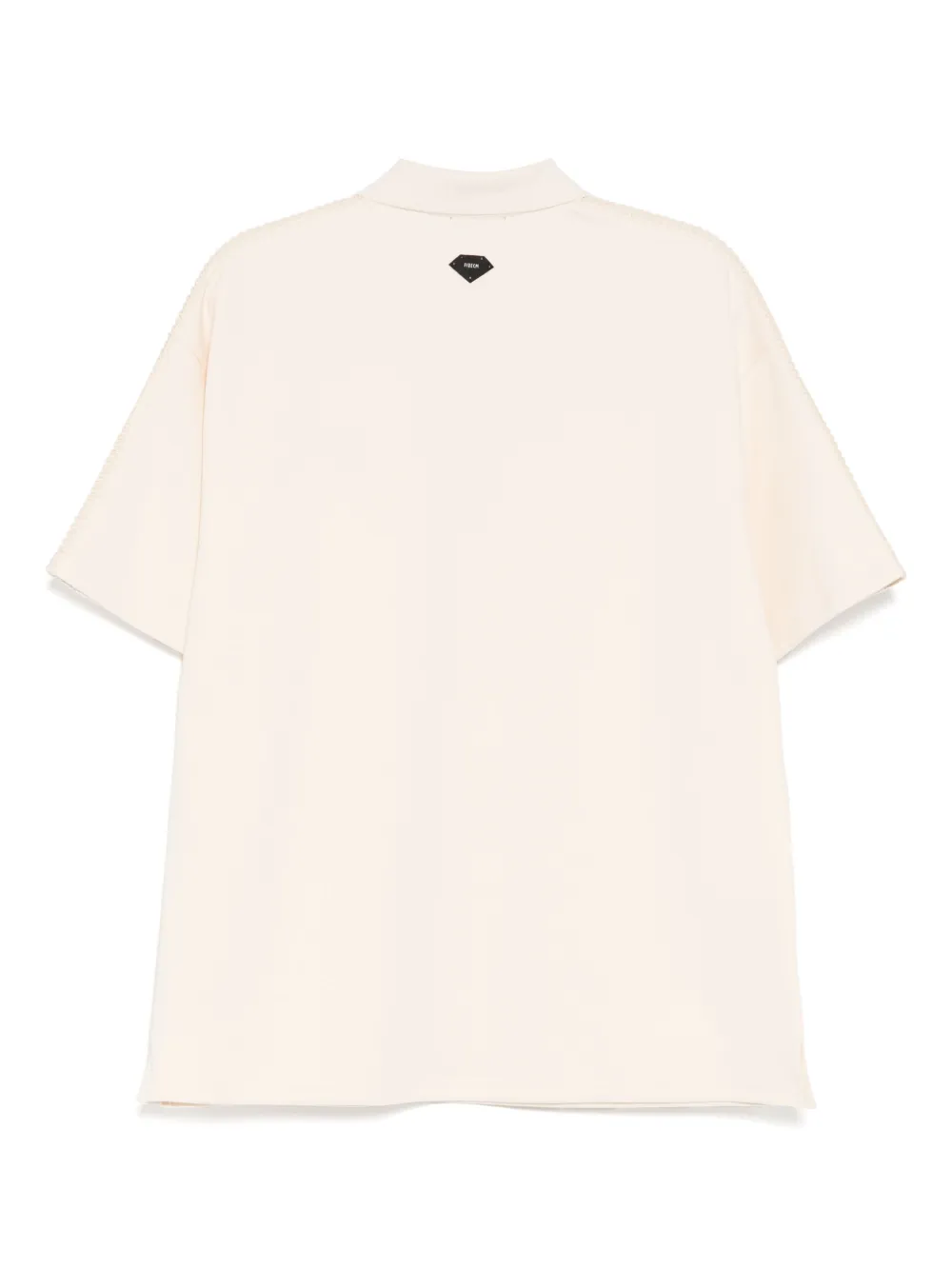 FIVE CM Poloshirt met geborduurd logo - Beige