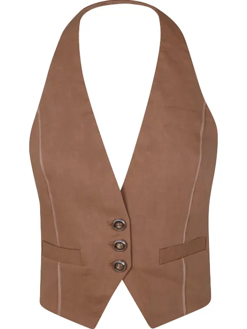 PINKO open back vest 