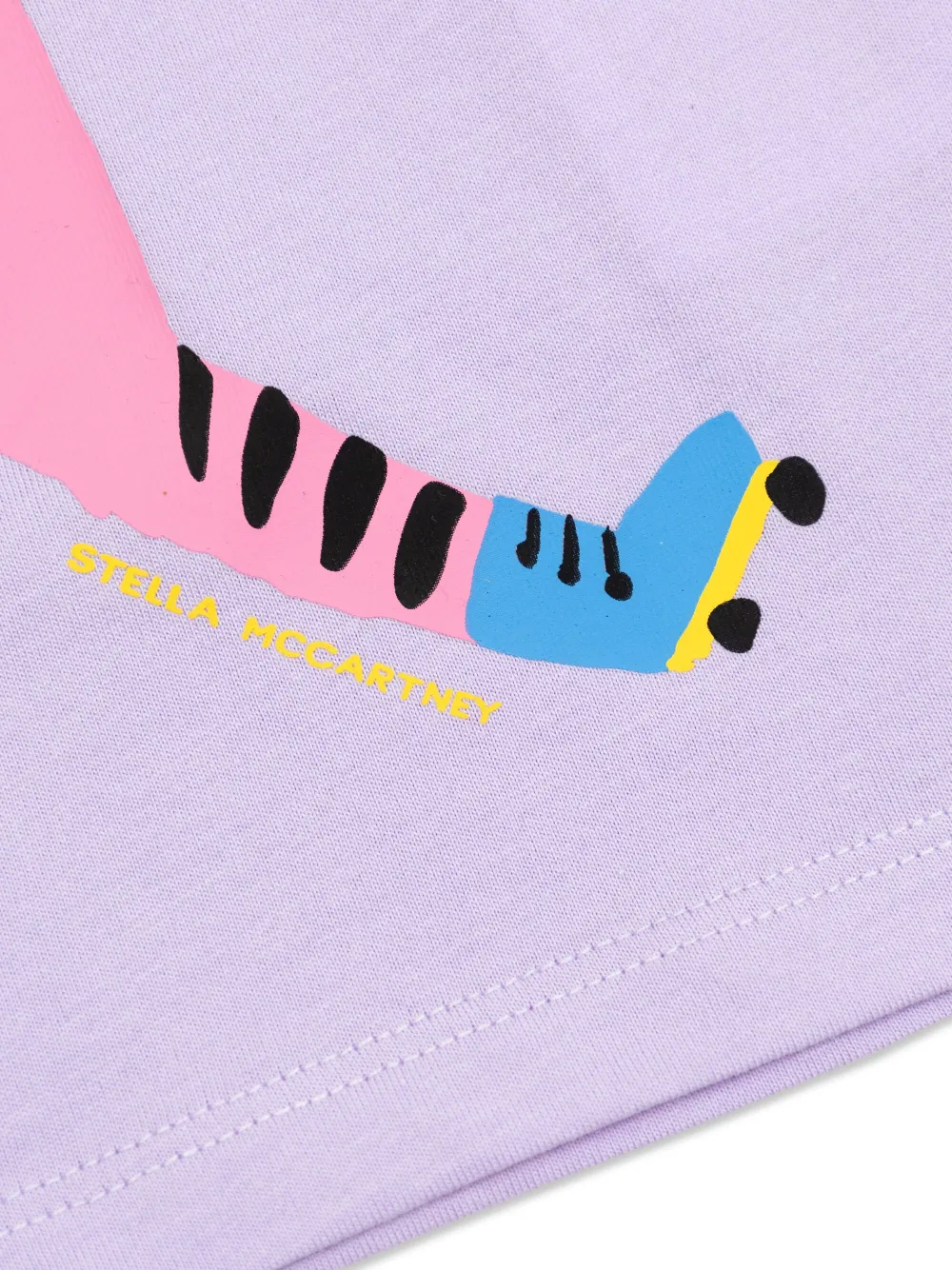 Stella McCartney Kids T-shirt met Cat-print Paars