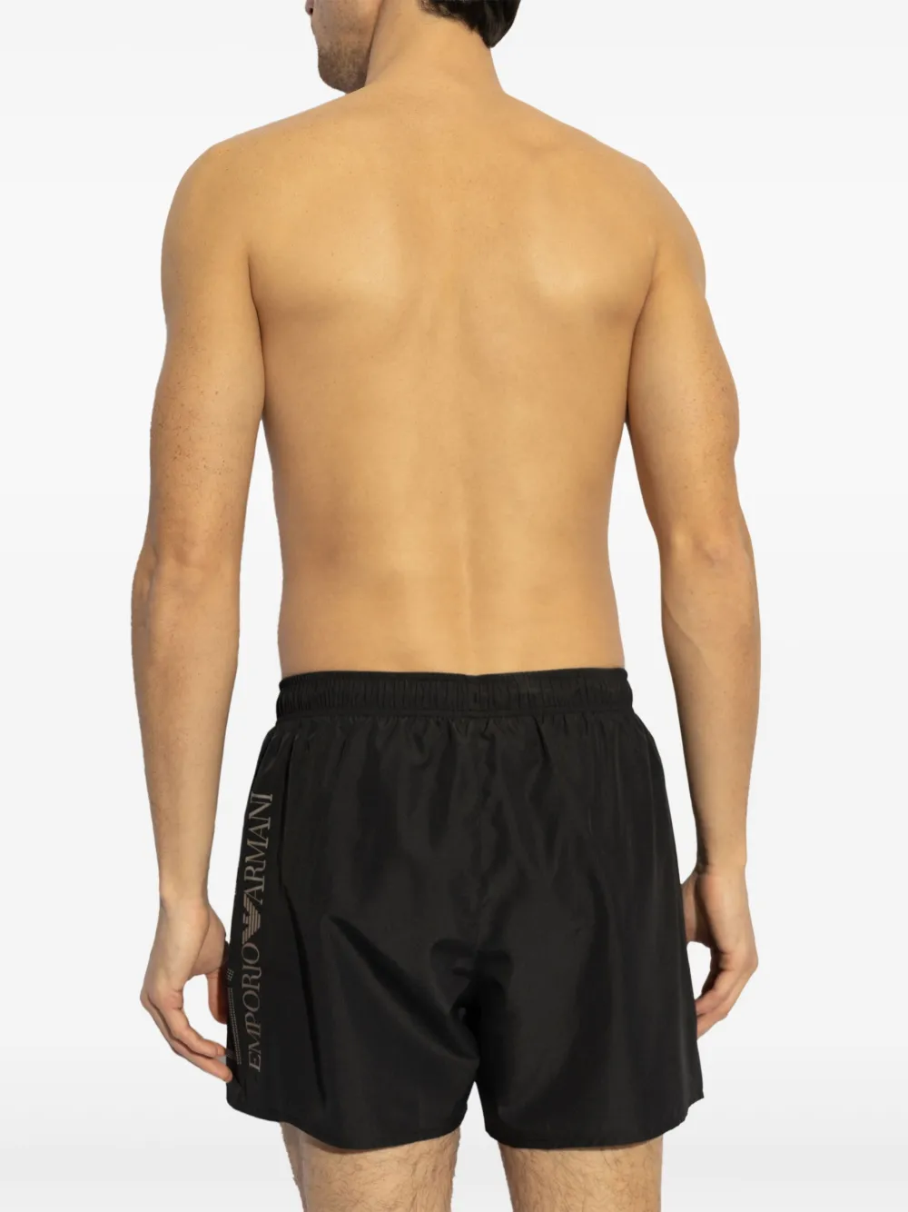 Ea7 Emporio Armani Zwembroek met logoprint Zwart