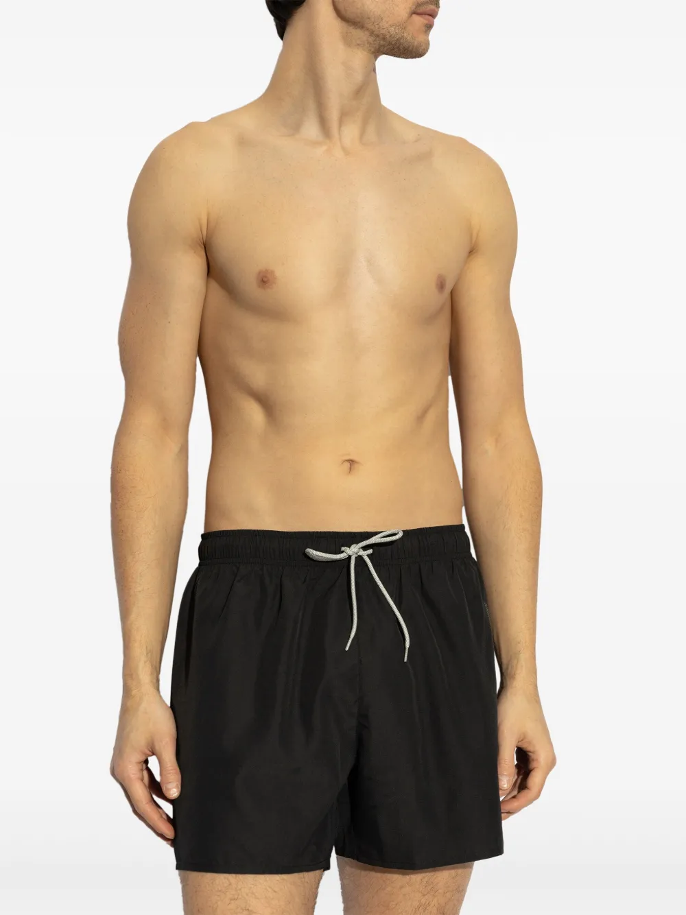 Ea7 Emporio Armani logo-print swim shorts - Zwart