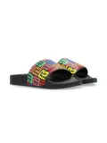 Balmain Kids monogram slides - Black