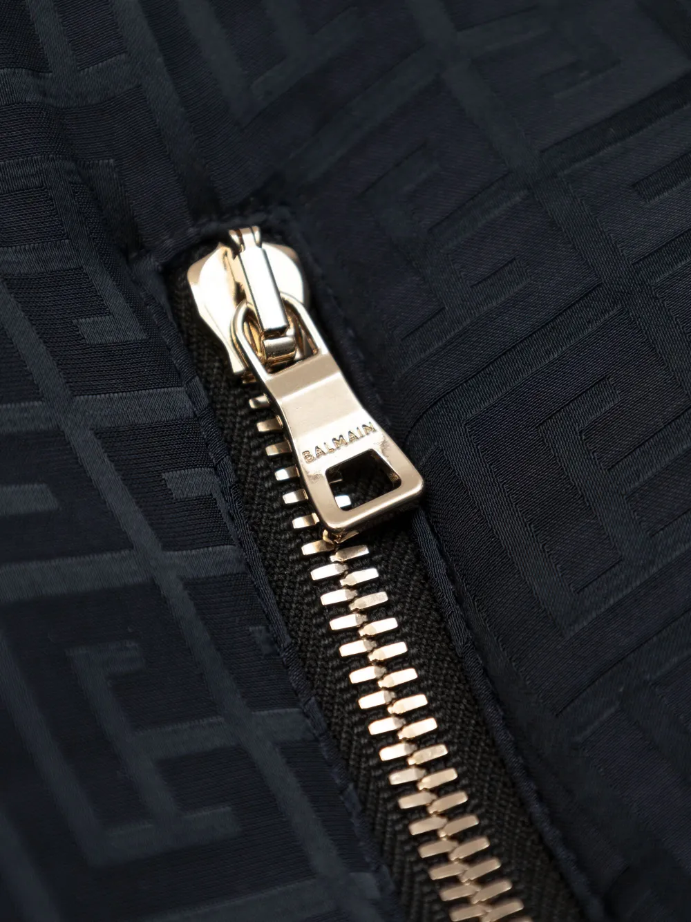 Balmain Kids Bomberjack met monogram jacquard Blauw