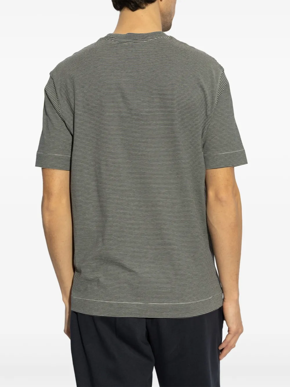 Emporio Armani Katoenen T-shirt Zwart