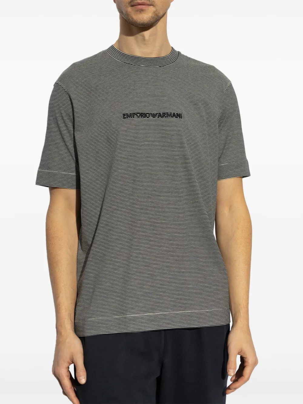 Emporio Armani Katoenen T-shirt Zwart