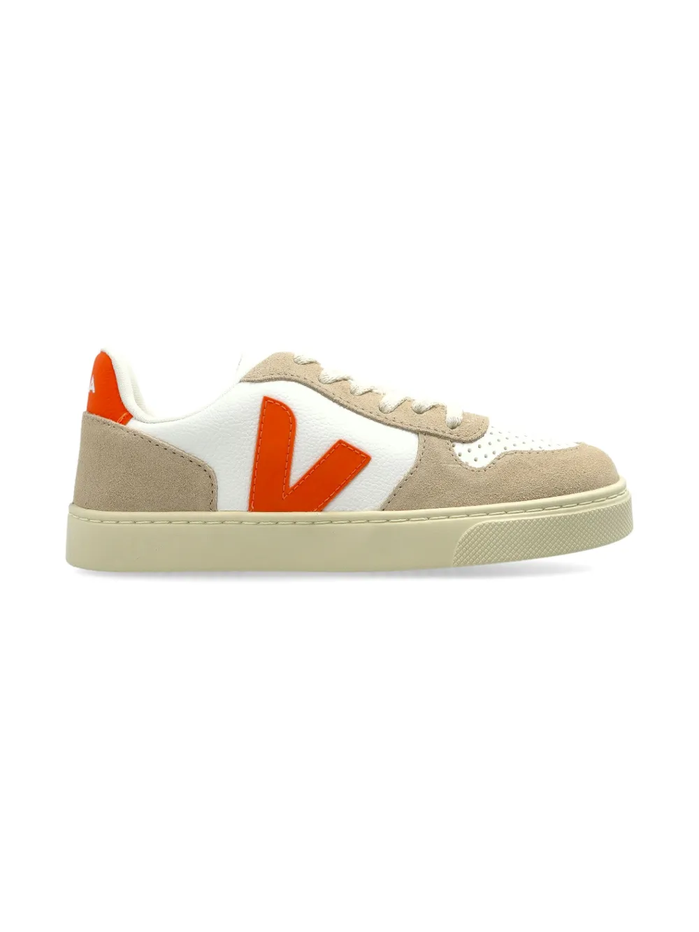 VEJA Kids logo-patch sneakers - Beige