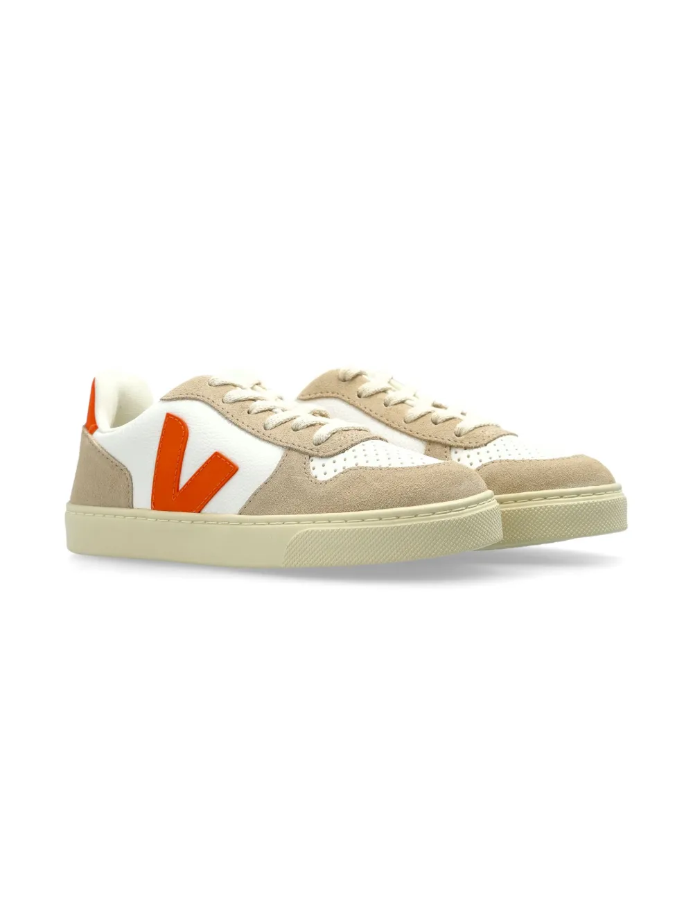 VEJA Kids logo-patch sneakers Neutrals