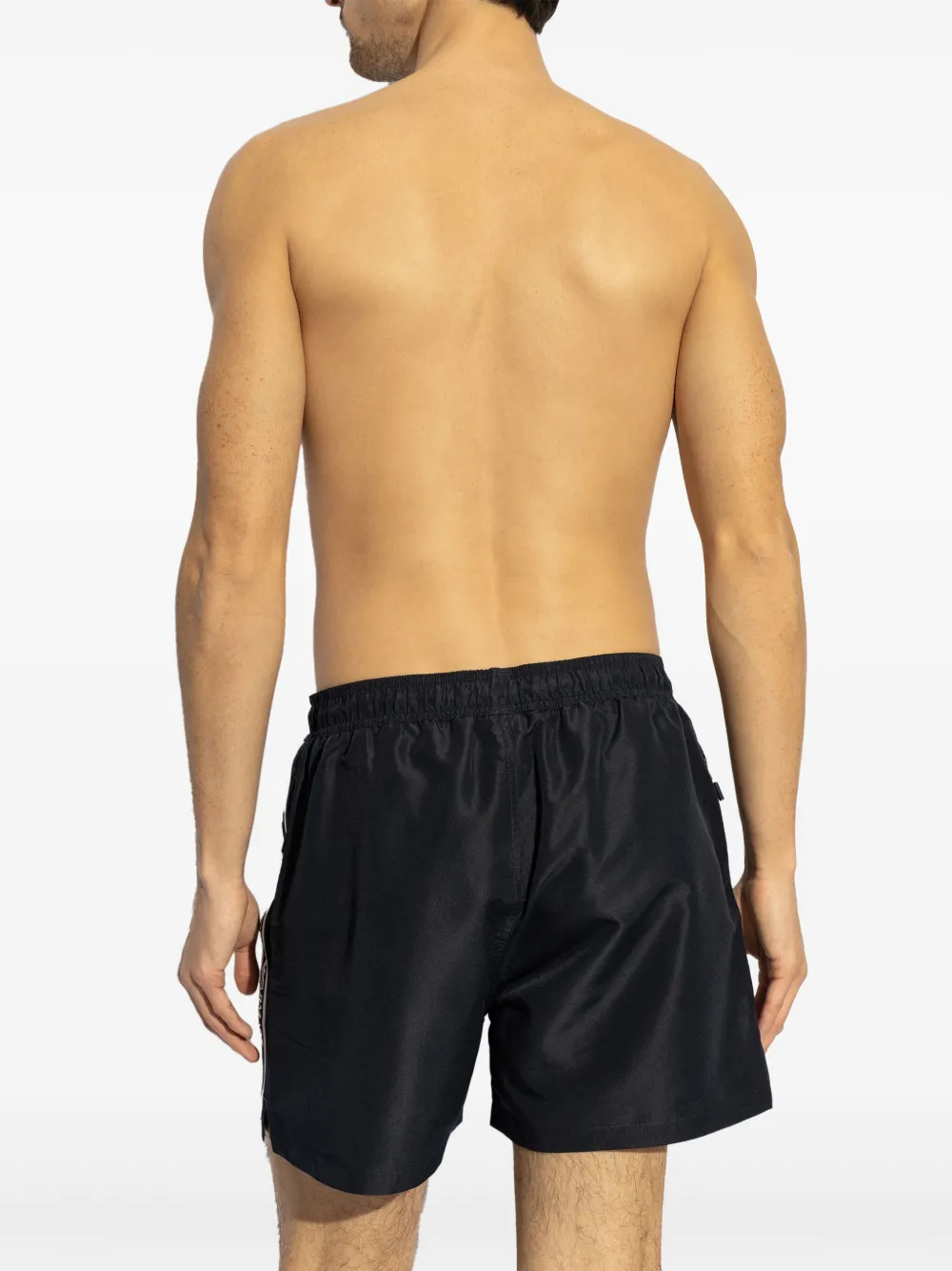 Emporio Armani Zwembroek met logoprint Zwart