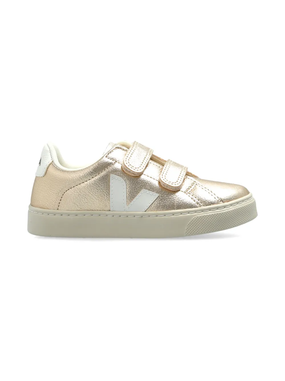 VEJA Kids logo-patch sneakers - Goud