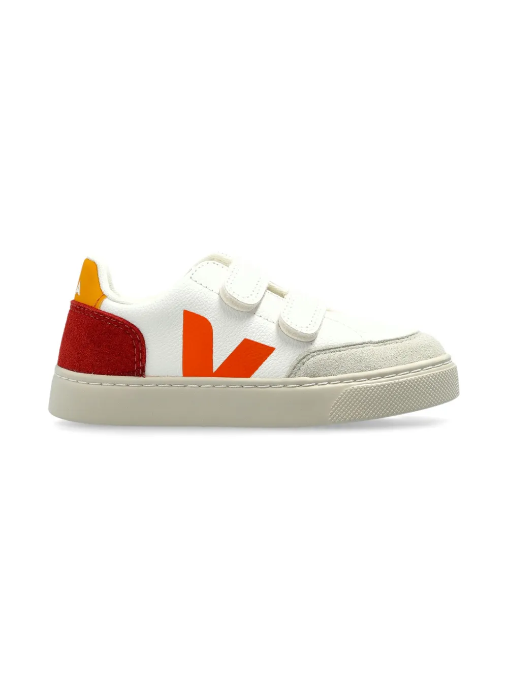 VEJA Kids logo-patch sneakers - Wit