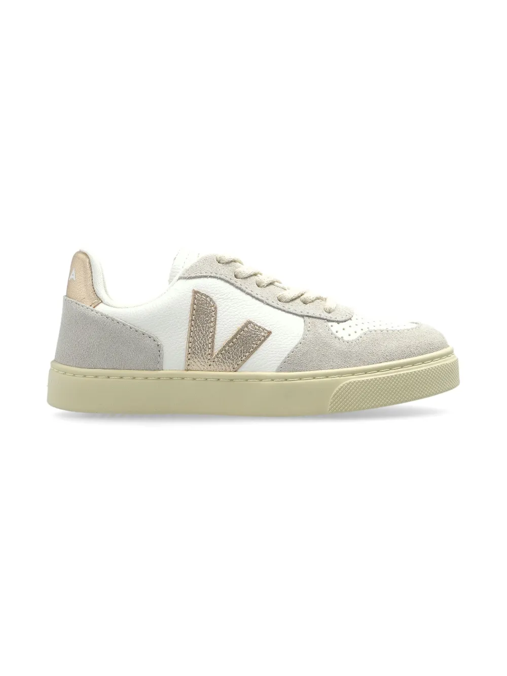 VEJA Kids logo-patch sneakers - Wit