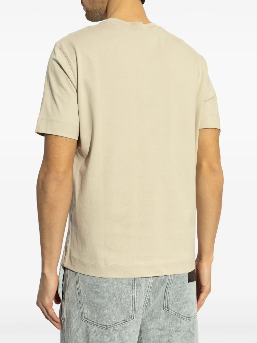 Emporio Armani Katoenen T-shirt Beige