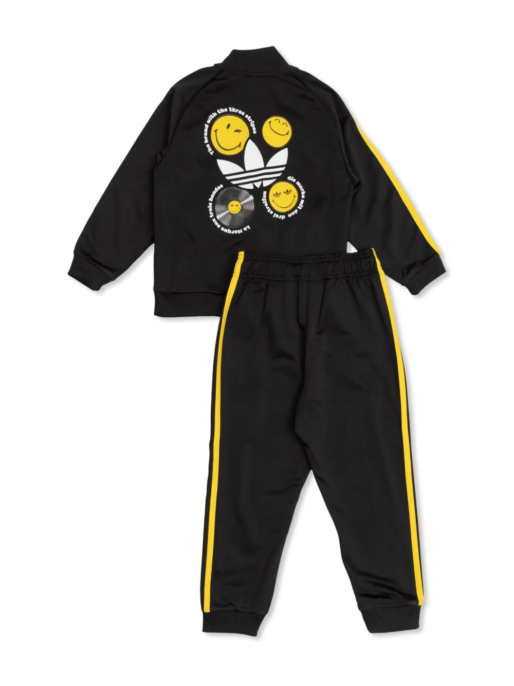 adidas Kids x Smiley World tracksuit set - Zwart