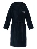 Ea7 Emporio Armani cotton bathrobe - Blue