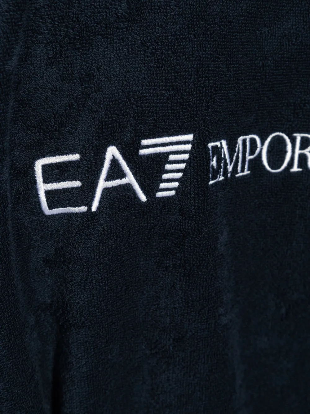 Ea7 Emporio Armani cotton bathrobe - Blauw