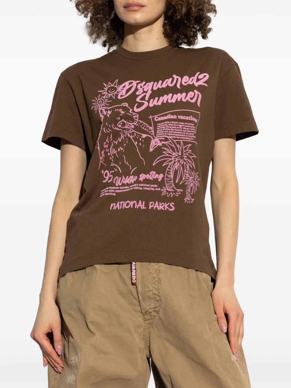 DSQUARED2 Summer Canadian T-shirt Bruin