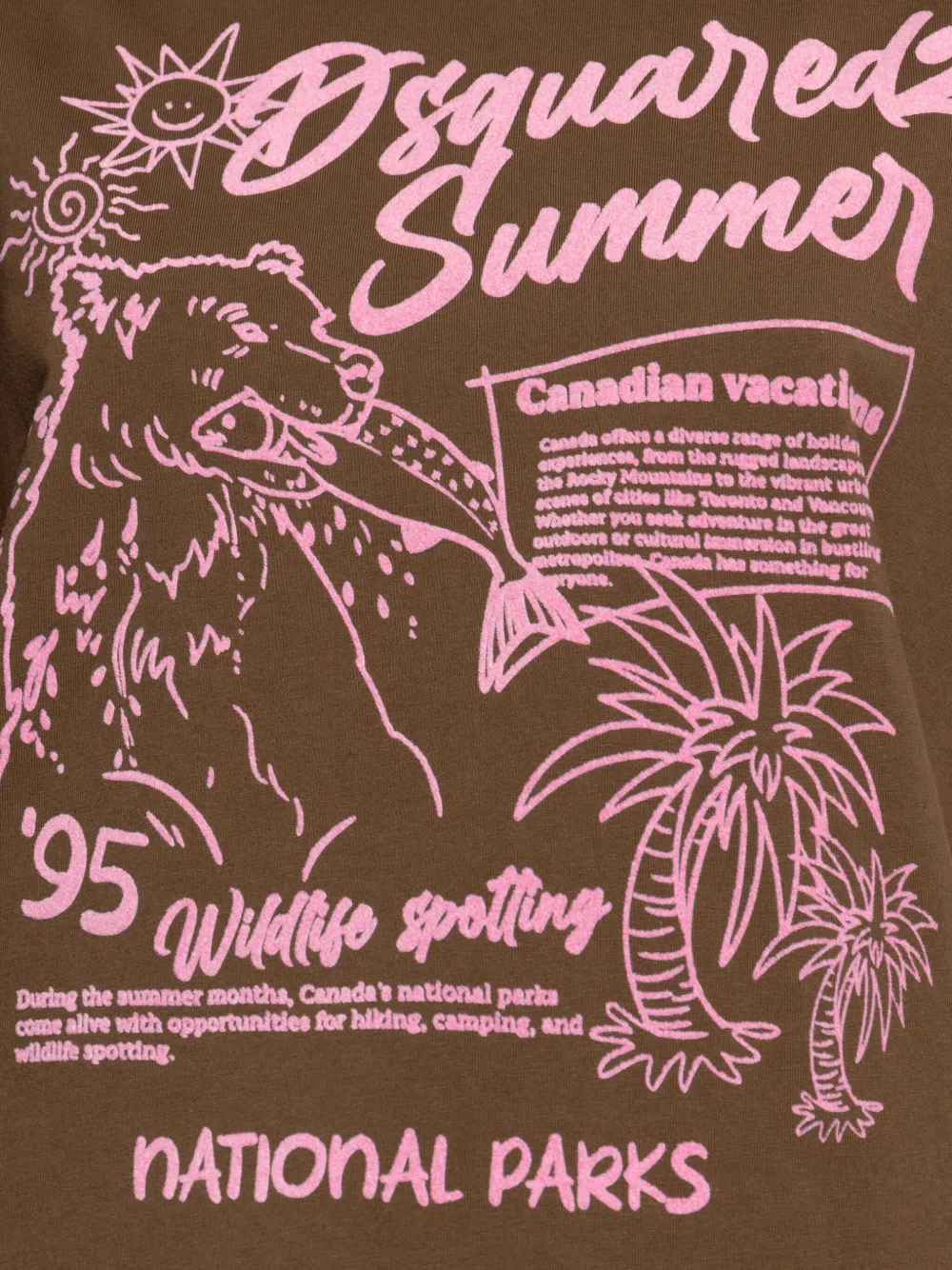 DSQUARED2 Summer Canadian T-shirt Bruin
