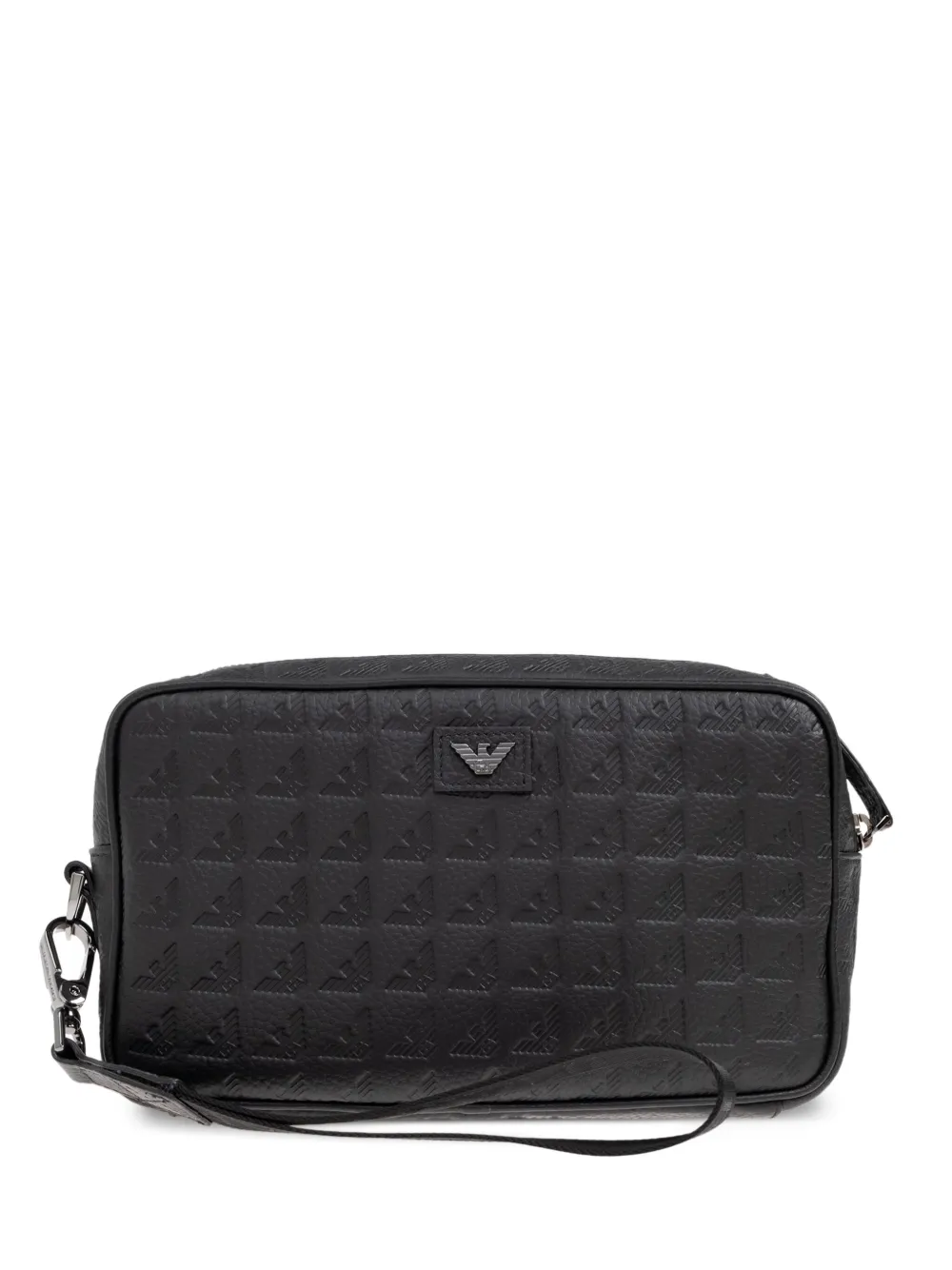 Emporio Armani logo clutch bag - Nero