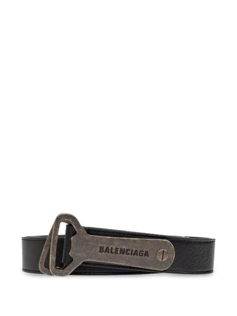 Balenciaga logo-engraved belt 