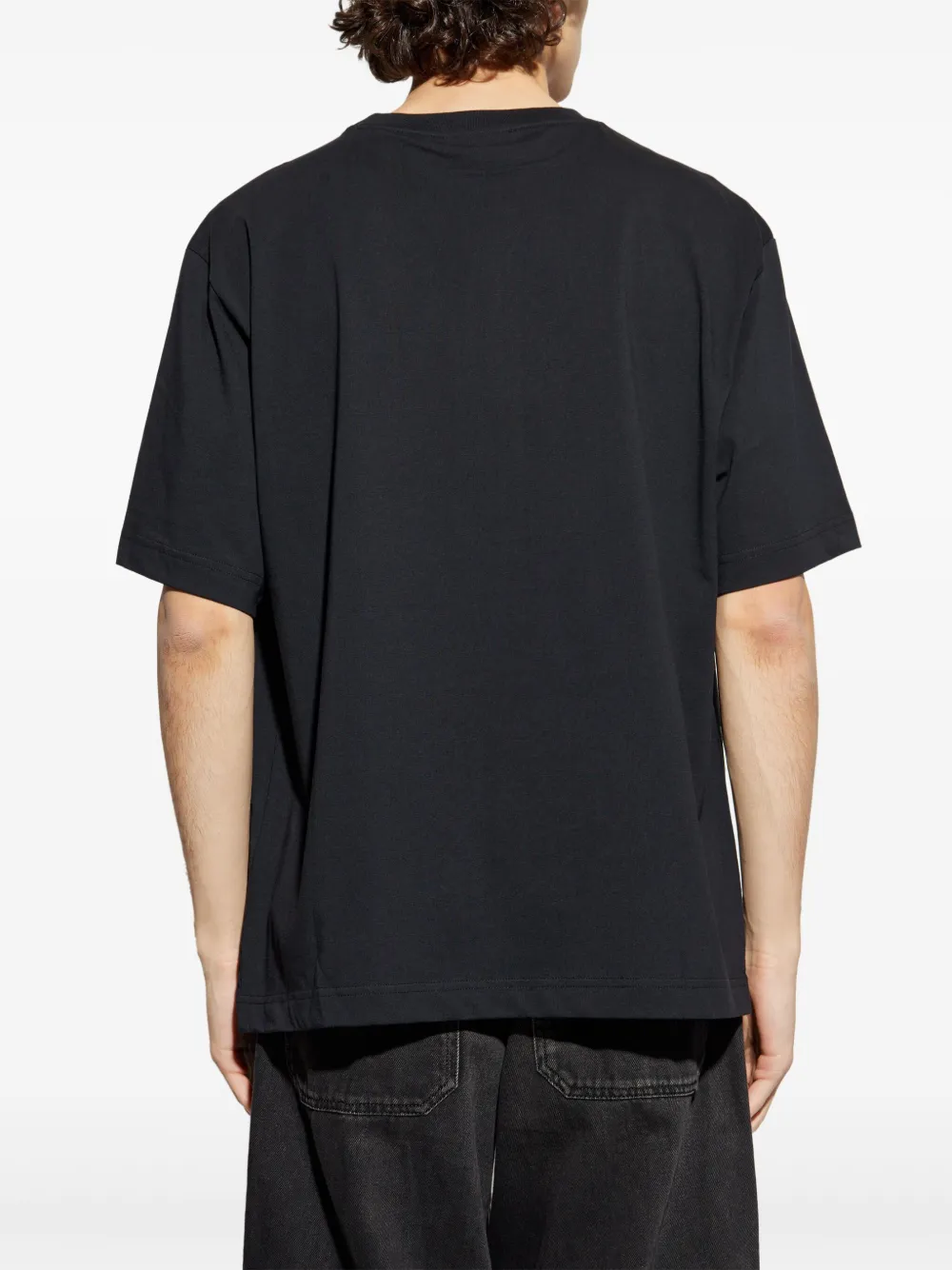 Maison Kitsuné T-shirt met Profile Fox-reliëf Zwart