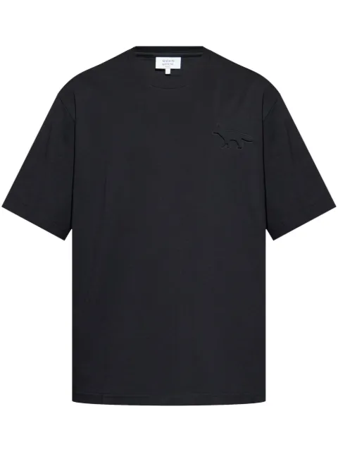 Maison Kitsuné Profile Fox-embossed T-shirt