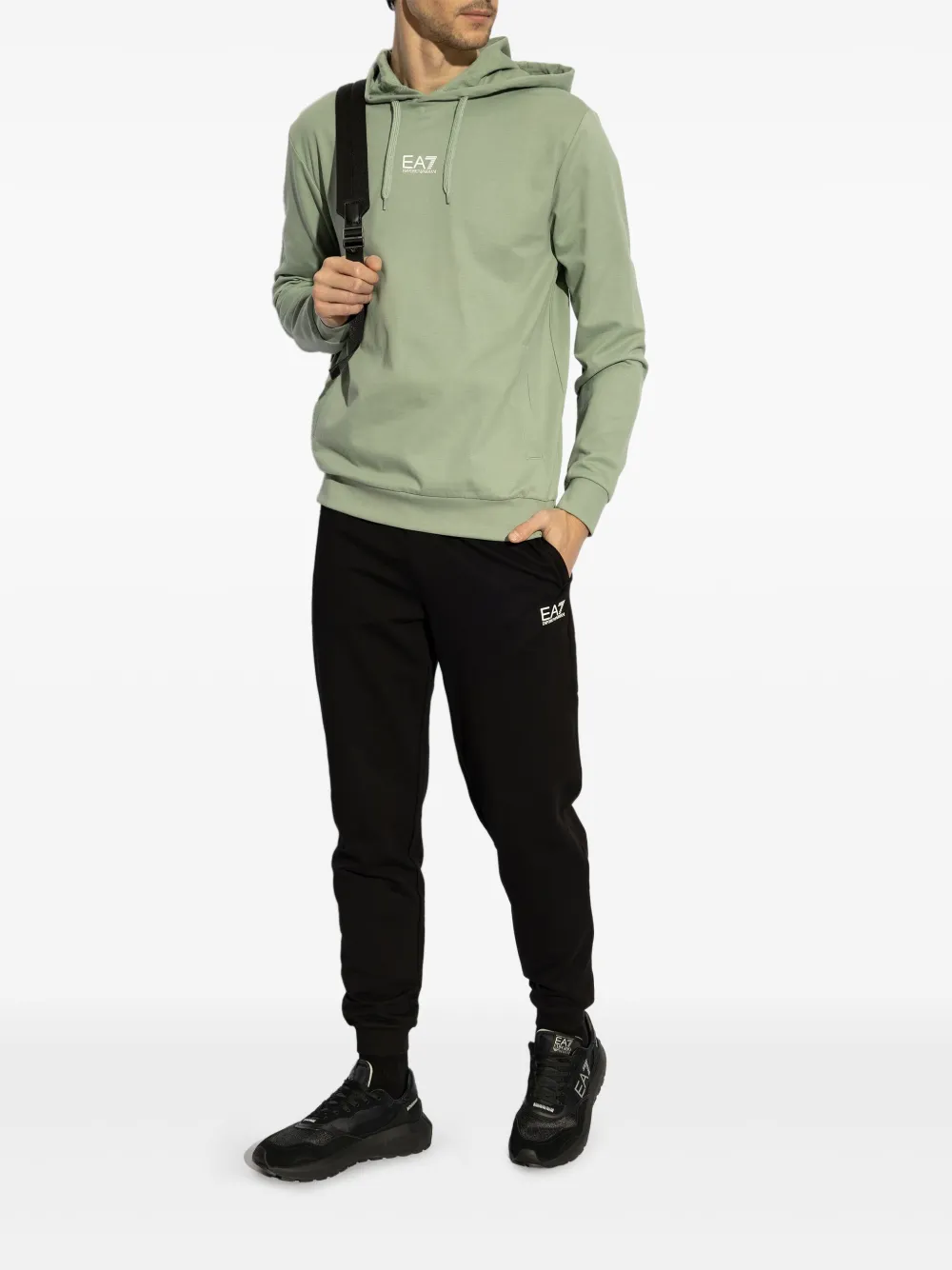 Ea7 Emporio Armani cotton tracksuit set - Groen