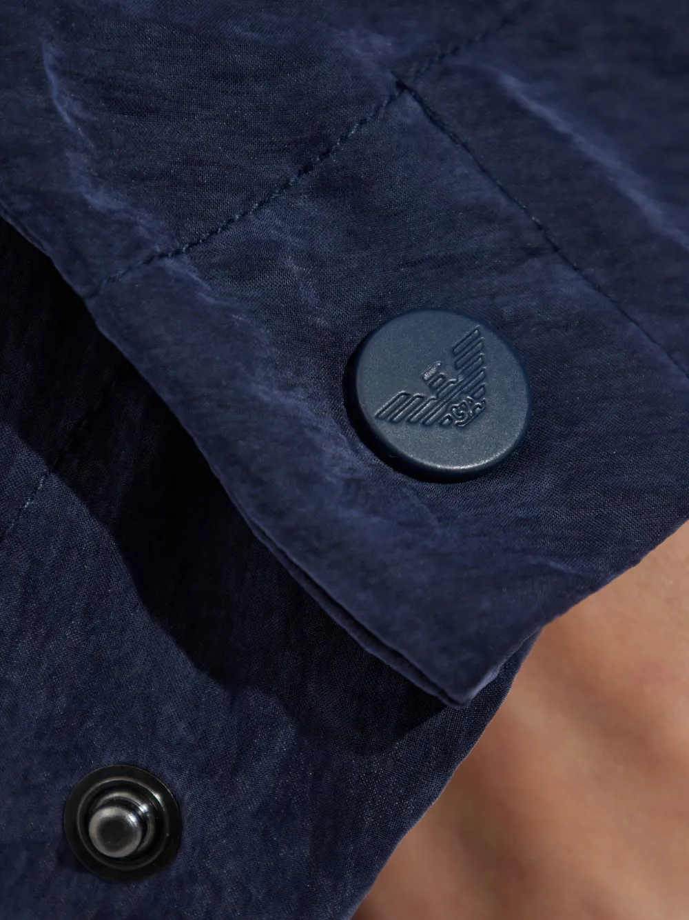 Emporio Armani Jack met capuchon Blauw