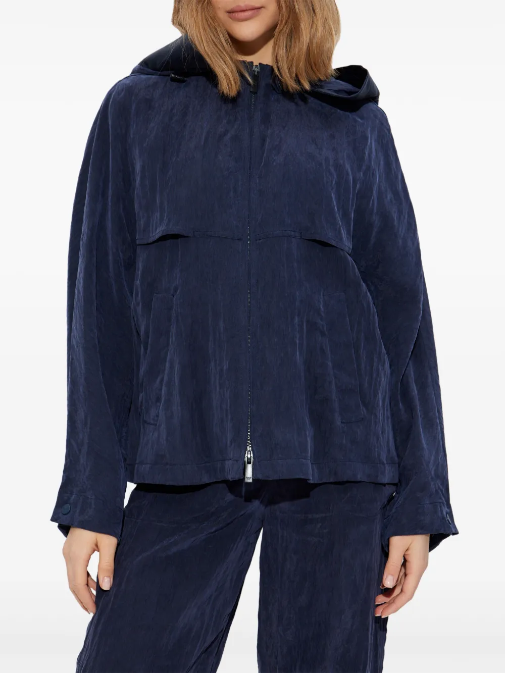 Emporio Armani Jack met capuchon Blauw