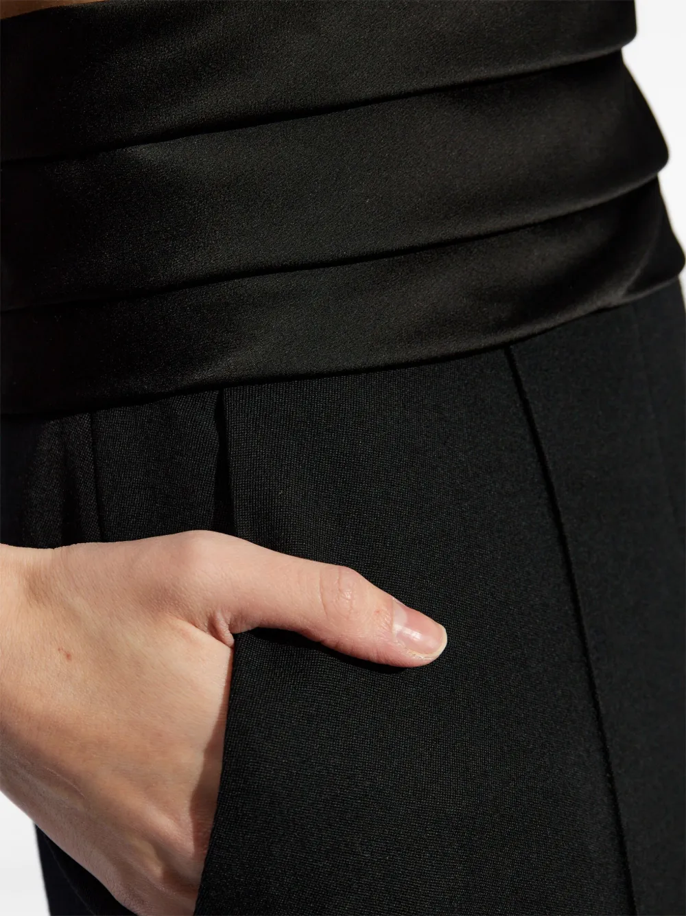 Balmain Broek van scheerwol Zwart