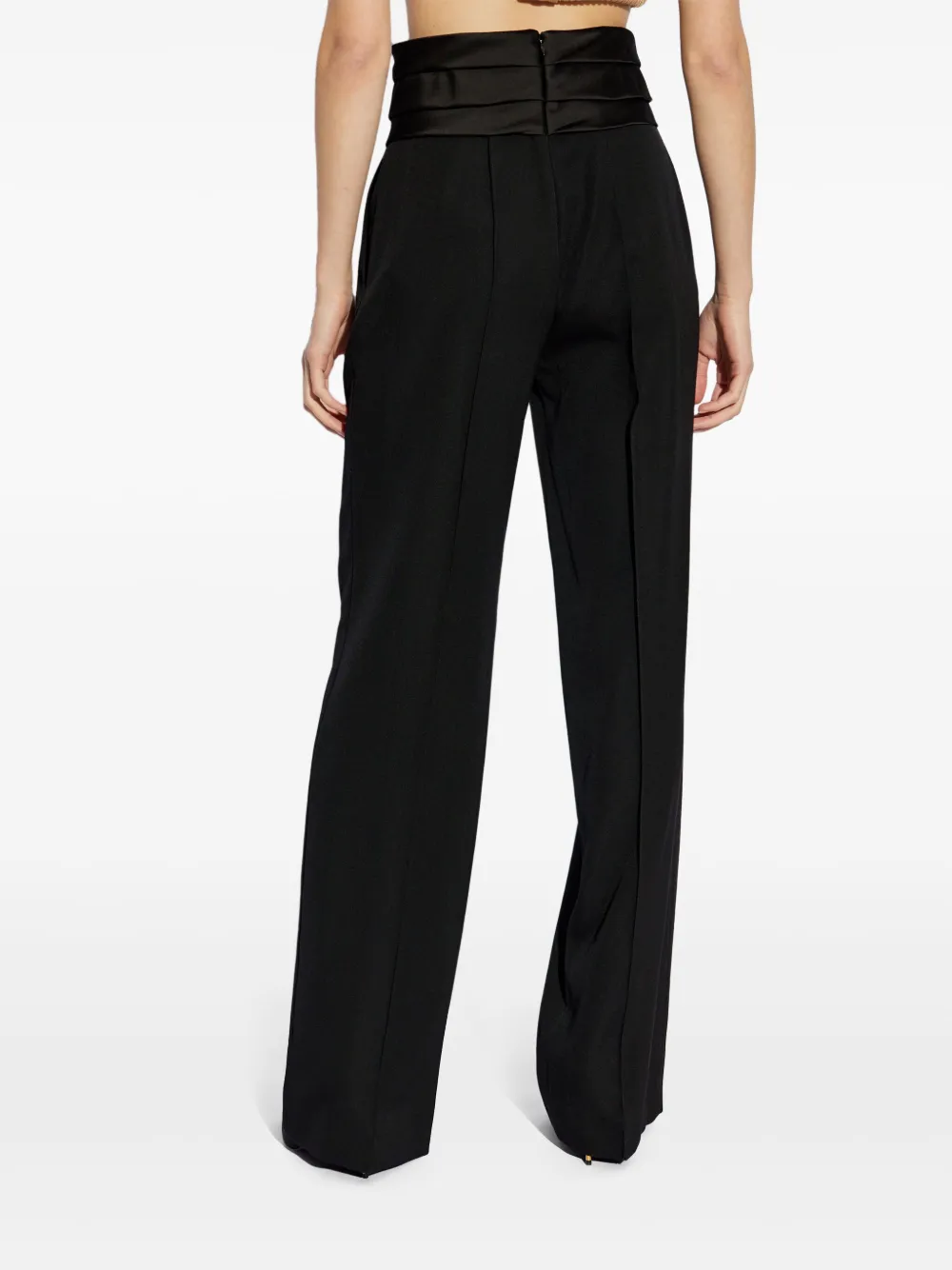 Balmain Broek van scheerwol Zwart