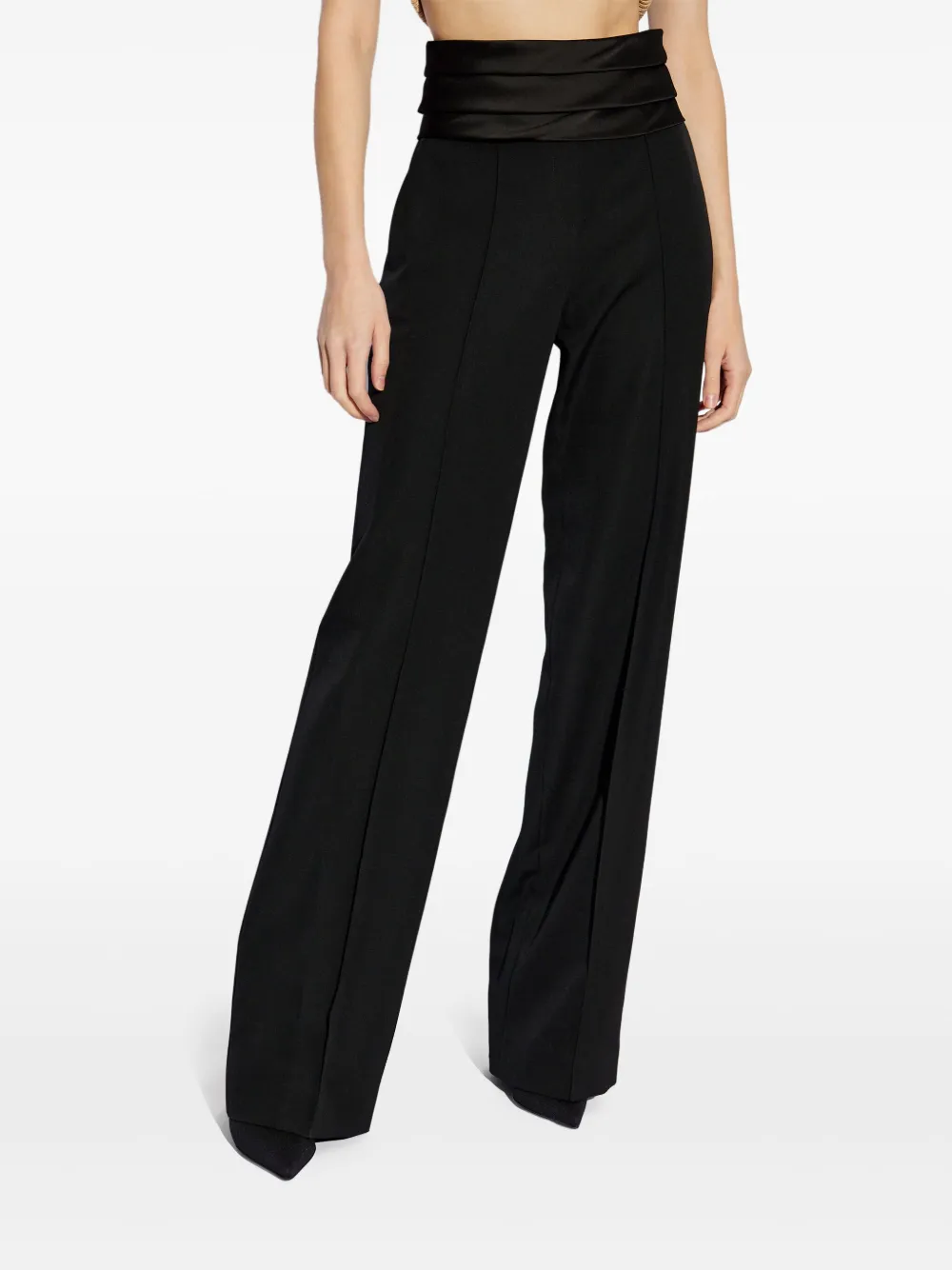 Balmain Broek van scheerwol Zwart