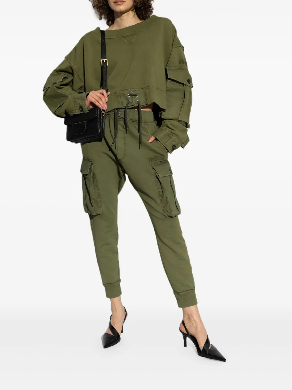 DSQUARED2 cargo sweatpants - Groen