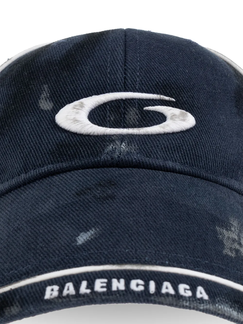 Balenciaga Pet met geborduurd logo Blauw