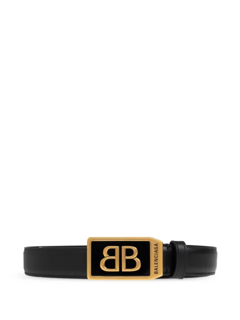 Balenciaga logo-plaque belt 